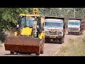 New JCB 3dx Backhoe Fully Loading Mud in Tata 2518 Ex Truck and Tata Tipper