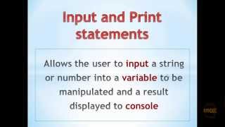 Python Tutorial 6.0 - Input and Print