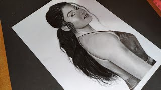 How to draw rashmika mandanna Realistic portrait