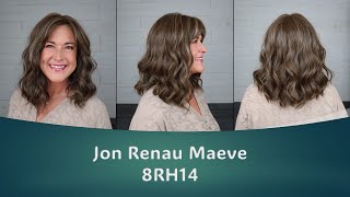 Jon Renau Maeve in 8RH14 Mousse Cake | Mid Length Waves in Heat Friendly Synthetic