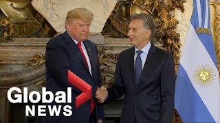 Trump meets Argentina's Macri on sidelines of G20