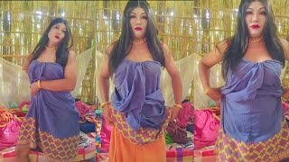 paticoat change viral video of crossdresser in saree boy to girl make-up