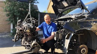 This 875cc Fiat engine is TINY. Was it easy to remove?