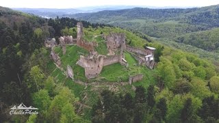 Zborovský hrad - Bardejov, Slovakia (from above)