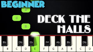 Deck The Halls | BEGINNER PIANO TUTORIAL + SHEET MUSIC by Betacustic