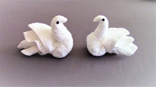 Towel (washcloth) Folding - Towel Swan /Bird/Duck | Housekeeping Towel Art | Towel Animal Origami |