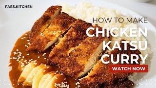 chicken katsu curry recipe. asmr cooking.