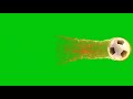 Football on fire Green screen effect