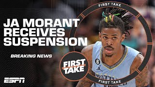 🚨 Ja Morant suspended 25 games 🚨 Stephen A. and Woj offer opinions | First Take