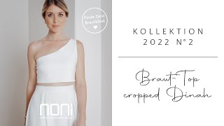 Brauttop I One-Shoulder Braut Top Dinah mit langem Eco-Rock Neala I noni Brautmode