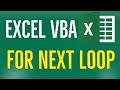 Excel VBA Tutorial for Beginners 38 -  MS Excel VBA Loops: For Next