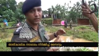Kerala Rains : Army reconstruct broken road, bridge at Wandoor