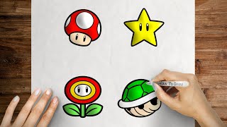 How to draw Mario Items