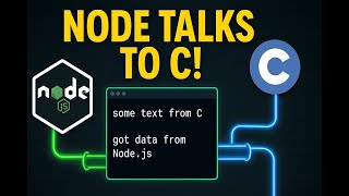 127. Communicate Between Node.js & C with stdin, stdout, stderr | Streams & Subprocesses Explained!
