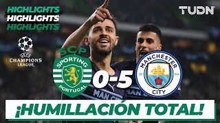 Highlights | Sporting Lisboa 0-5 Man City | UEFA Champions League - Octavos Ida | TUDN