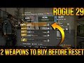 THE DIVISION | ROGUE 29 TWO WEAPONS YOU NEED TO BUY BEFORE VENDOR RESET