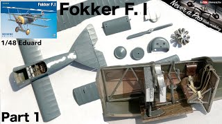 Fokker F. I - 1/48 Eduard - Full scale model kit build