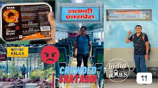 EP #11 Kalka to Delhi on Shatabdi Express, Our 1st Shatabdi Train Experience !!