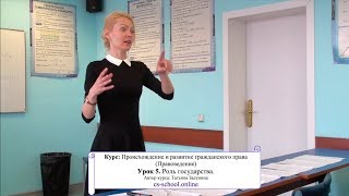 Урок 5. Роль государства