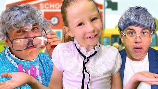 Nastya and her new Back to School story for kids.