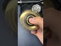 a black and gold spinner that opens the armor fidgettoy edc stressrelief fidgetspinner