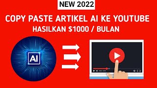 Buat Channel YouTube Yang Dicari Selamanya -  COPY PASTE DAPAT UANG Dari ARTIKEL Ke YouTube Video