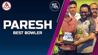 PARESH KARIA | BEST BOWLER | UC17 PRESENT APL - ABHYUDAYA NAGAR PREMIER LEAGUE 2025