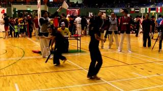 有段女子小太刀決勝　スポーツチャンバラ世界大会2014 　women's kodachi dan final