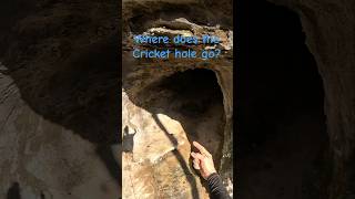 Cliffside hole leads to amazing massive rooms. #adventure #dadlife #explore #cave #climbing