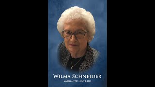 Wilma Schneider Memorial Service-May 8, 2025