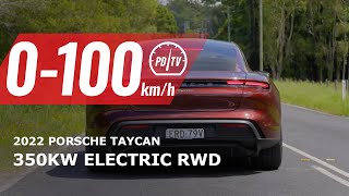 2022 Porsche Taycan RWD 0-100km/h & walk-around