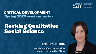 Ashley Rubin: Rocking Qualitative Social Science