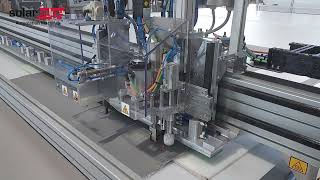 Máquina de corte de tejido ignífugo con hilo de refuerzo de acero CUTTING EDGE AUTOMATION SM-375-TA