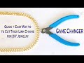 How to Cut  Through Thick Jewelry Chain Links