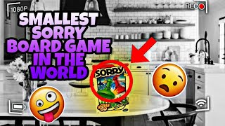 Played The Smallest Sorry Boardgame In History | MačQuazy VLOG ◽😱