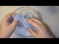 노토킹 asmr 눈꽃 슬라임 만들기 making snowflake slime 雪花スライム作り。 notalking