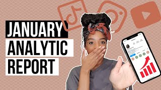 My YouTube, Instagram & TikTok Analytics for January! | Full analytics review | Social media growth