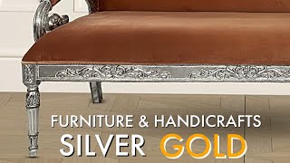 PURE GOLD \u0026 SILVER FURNITURE | PRIDE OF INDIA | SILVER FURNITURE RAMESHWARAMS ART | GLOBAL DELIVERY