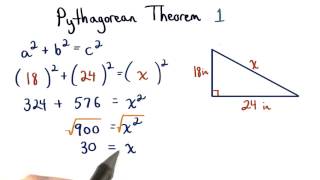 Pythagorean Theorem Practice 1 - Visualizing Algebra