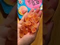 trying peach yogurt gummies 🍑 for the first time peach gummies yogurt