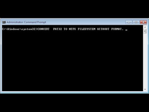 CONVERT FAT32 TO NTFS WITHOUT FORMAT AND LOSING DATA CONVERT FAT32 TO NTFS WITHOUT FORMAT AND LOSING DATA