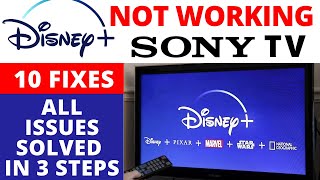 How to Fix Disney Plus App Not Working on SONY Android Smart TV || Top 10 Easy Methods