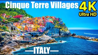 Cinque Terre, Italy 4K UHD | Colorful Italian Rivera Coastline Cinque Terre Villages