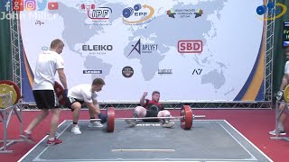 Hynek Franek - 14th Place 692.5kg Total - 93kg Class 2019 EPF Classic Open