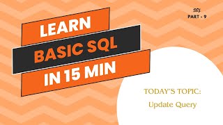 SQL Update Query | SQL Tutorial for Beginners Part 9