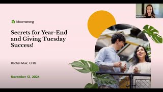 Secrets for Year-End and Giving Tuesday Success!