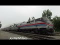 5 23 22 pt.1 metrolink 381 u0026 amtrak sunset limited 1 led by amtk 130 in el monte ca