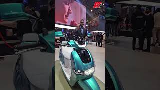 Check out the TVS Vision iQube present at the Bharat Mobility Expo 2025.