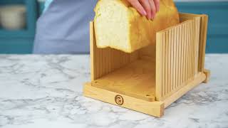 Maple Bread Slicing Guide to Help Cutting Even and Consistent Slices with Multiple Thickness Options