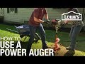 How to Use a Power Auger